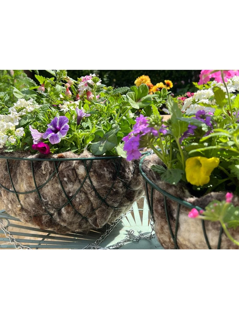 Hortiwool ® Hanging Basket Liner, Set Of 2 - Image 2